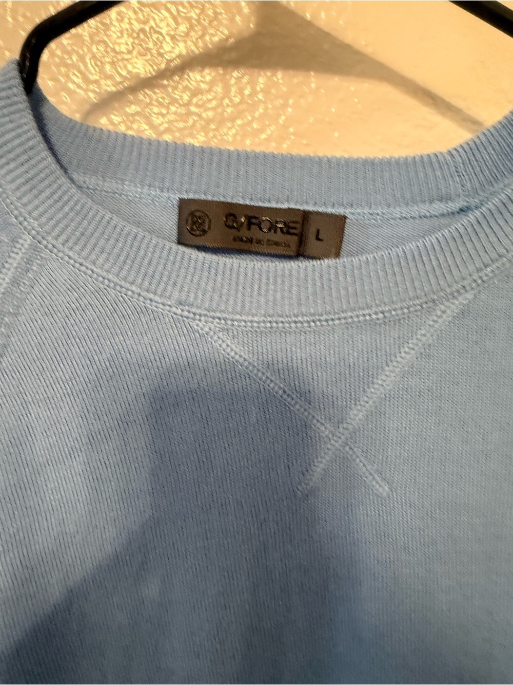 G/FORE Light Blue Men's Crewneck Sweater